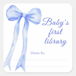 Laco - Etiqueta de presente de baby shower, livros
