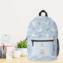 Laço Rosa Silly Goose Coquette Nome Personalizado