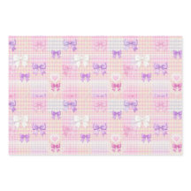 Laços Coquette Gingham Chá de Bebê Aniversário de 