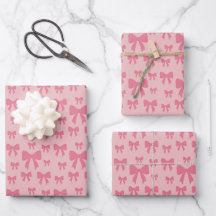 Laços Rosa de Tulipa da Moda em Rosa Boho Chic