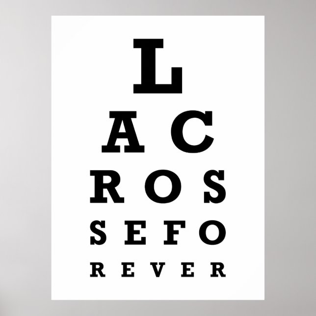 Lacrosse Forever Impressão - Grande (Frente)