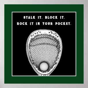 Lacrosse Goalie Motivational Poster