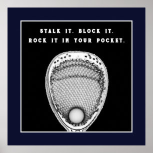 Lacrosse Goalie Quote Poster