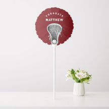 Lacrosse Parabéns Maroon Balloon