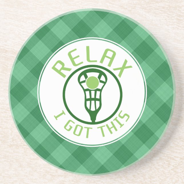 Lacrosse ReLAX Eu Tenho Esta Porta copos De Pedra (Frente)