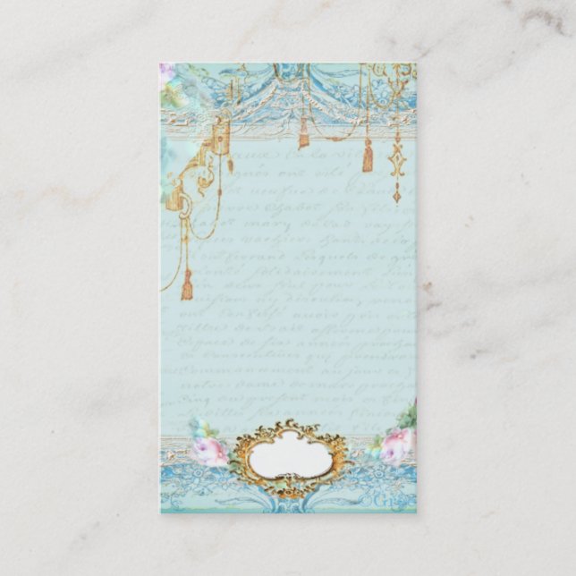 Lacy Frita em cartões de visitas rosas cor-de-rosa (Frente)