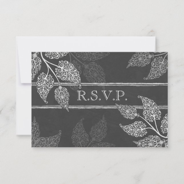 Lacy Sai da Placa RSVP de Casamento (Frente)
