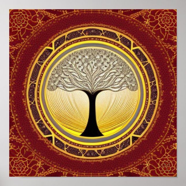Lacy Tree of Life Poster (Frente)