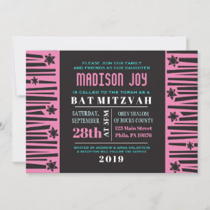 LADDER para o convite do Bar STARS Bat Mitzvah
