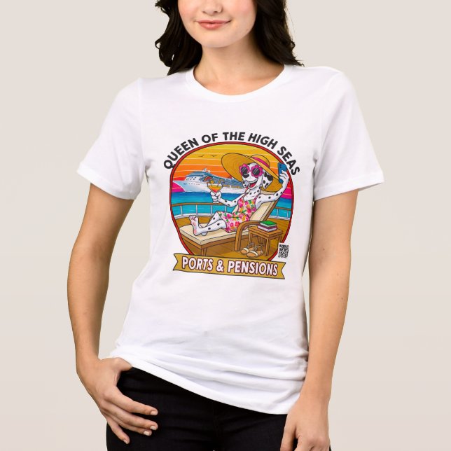 Ladies Queen of The High Seas - Front Print (Frente)