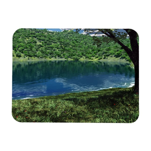 Lado a lado, água profunda, ímã flexível (Horizontal)