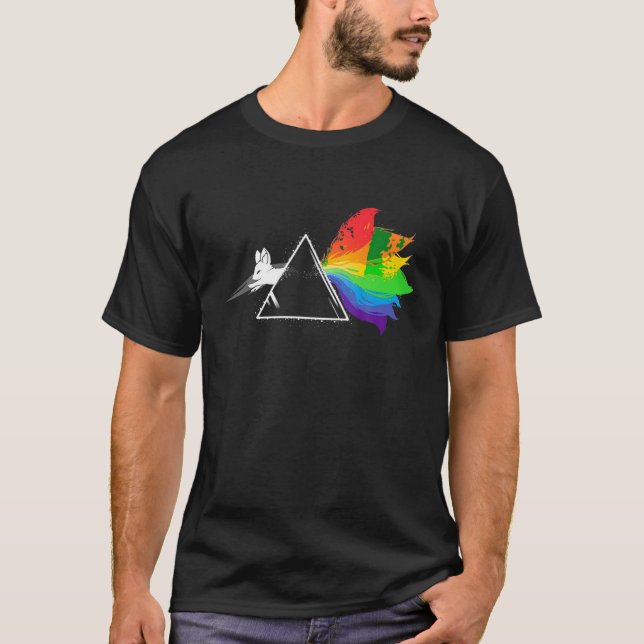 Lado Escuro da Camisa de Kitsune T Shirt (Frente)