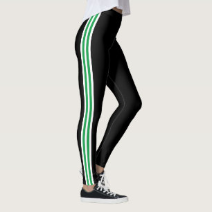 Lado Verde Lado Branco Lado Preto Leggings Suas Co