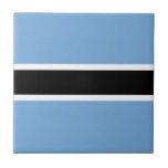 Ladrilho Cerâmico da Bandeira Patriótica do Botsua<br><div class="desc">Bandeira patriótica do Botsuana</div>