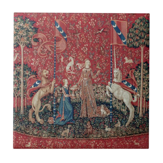 Lady and Unicorn Medieval Tapestry Taste (Frente)