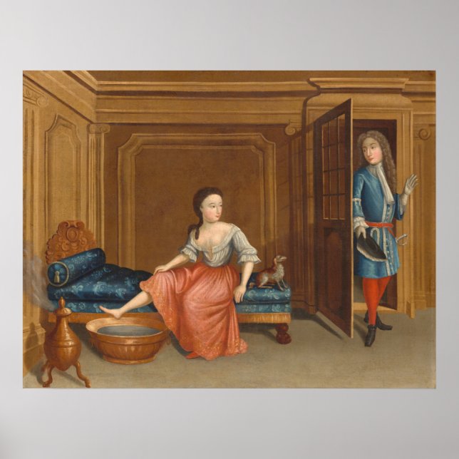Lady & Bath - Gerardus Duyckinck Fine Art Poster (Frente)