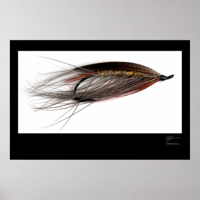 Lady Caroline Salmon Fly Poster (Frente)