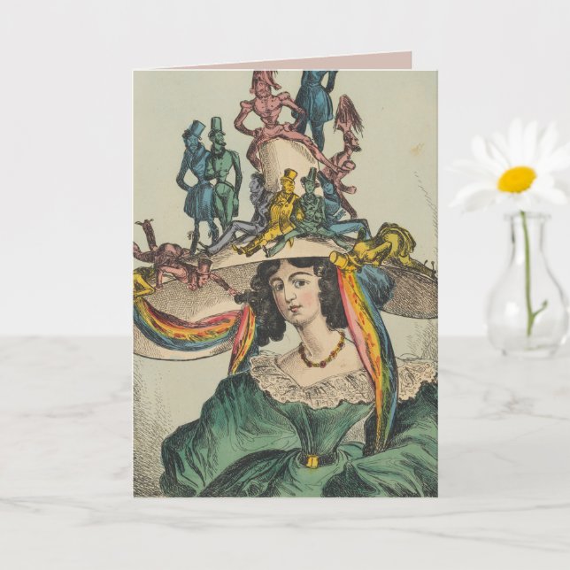 Lady - Cartão de Saudação Dobrado (Planta pequena)