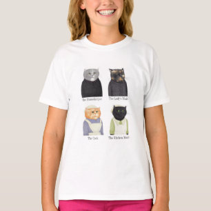 LADY CATS Camiseta Básica Para Raparigas