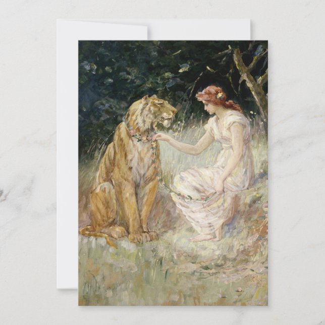 Lady e o Tiger | Frederick Stuart Church (Frente)