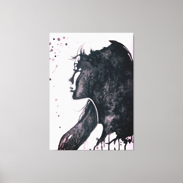 Lady Emotion Canvas Print (Frente)