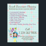Lady House Keeper Maid Janitorial Clearing Flyer<br><div class="desc">Lady House Keeper Maid Janitorial Clearing Flyer</div>