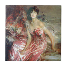 Lady in a Pink Dress (por Giovanni Boldini)