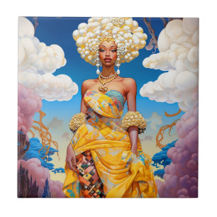 Lady In Surreal World African American Art