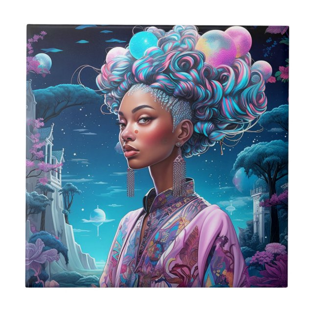 Lady In Surreal World African Art Role (Frente)