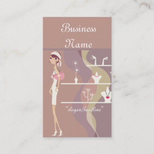 Lady Jewelry Comprando Cartões de visitas Design