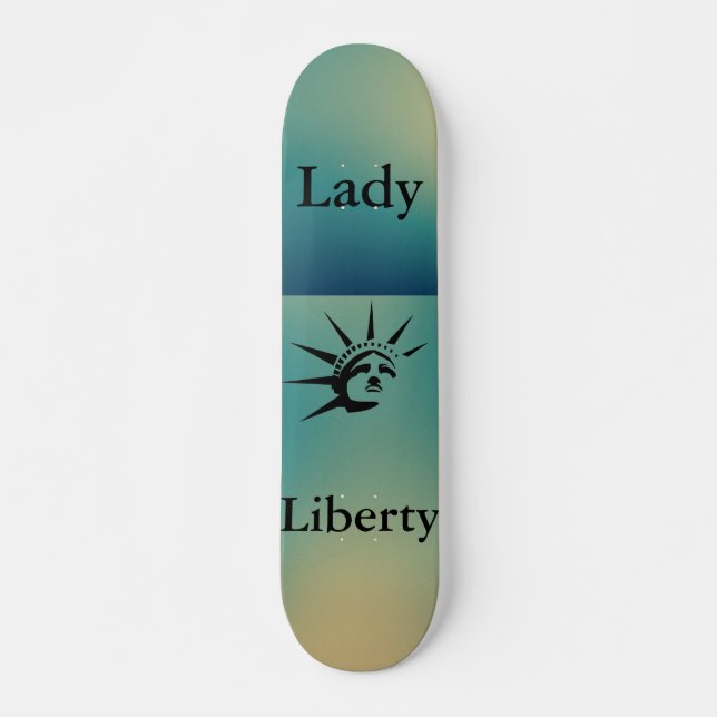 Lady Liberty Skateboard (Frente)