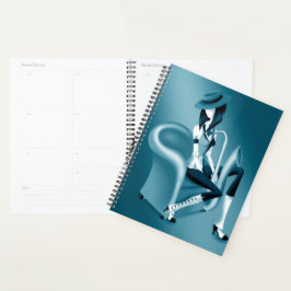 Lady Saxofonista - Planejador Inspirado no Jazz