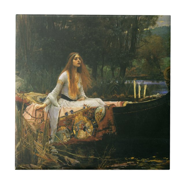 Lady Shalott On Boat por John William Waterhouse (Frente)