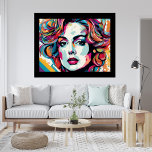 Lady Wilma Pop Art Poster<br><div class="desc">Entra num mundo de criatividade vibrante com a nossa Poster de Arte Pop Lady Wilma. Este trabalho de arte captivador combina perfeitamente o espírito vivacioso da pop com a elegância de Lady Wilma. As cores ousadas e a design impressionante criam uma obra-prima visualmente dinâmica que celebra a individualidade e a...</div>