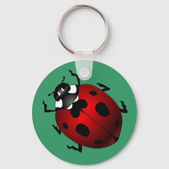 Ladybug Art Chaveiro Inseto Keepsasasasakeliggs Gi (Frente)