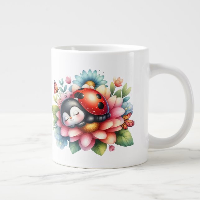 Ladybug - Caneca de café muito grande (Direita)