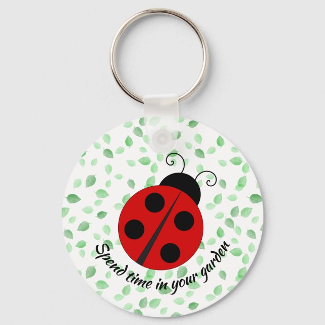 LadyBug e deixa Design Chaveiro (Frente)