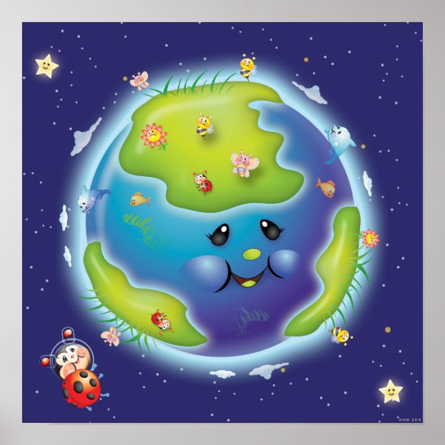 Ladybug Earth Poster (Frente)