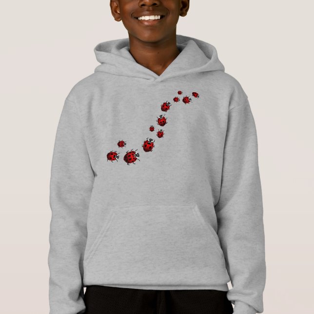 Ladybug Hoodie Kid's Ladybug Hoodie Shirts e prese (Frente)