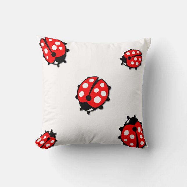 Ladybug joaninha almofada (Frente)