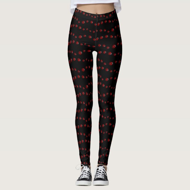 Ladybug Leggings Ladybird Leggings Insetos (Frente)