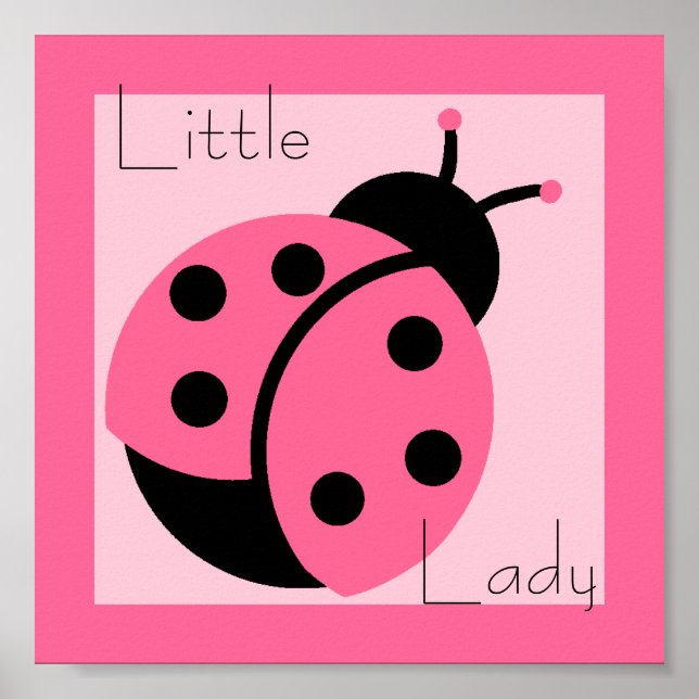 Ladybug "Little Lady" Impressão (Frente)