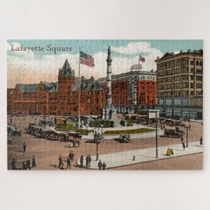 Lafayette Square Vintage Buffalo NY Quebra-cabeça
