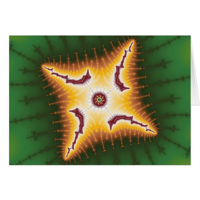 Lagarta - Cartão Fractal (Frente Horizontal)