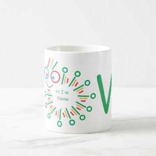 lagartas bonitas amam caneca de café