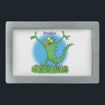 Lagarto animado animado com iguana verde engraçado<br><div class="desc">Iguana diz "Olá"! Este engraçado lagarto verde vai adicionar algum humor ao seu dia! Desenhado em estilo de desenho para diversão réptil!</div>
