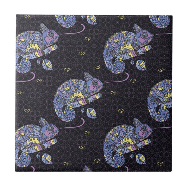 Lagarto de Zentangle (Frente)