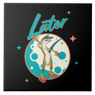 Lagarto Engraçado Humor de Procrastinação Mais Tar