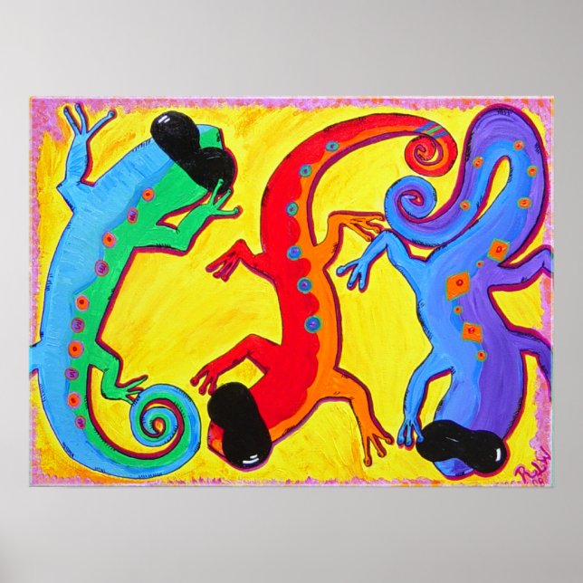 Lagartos de Impressão de-poster (Frente)