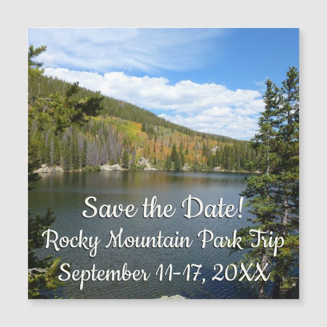 Lago Bear no Parque Nacional Rocky Mountain (Frente)